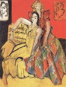 Henri Matisse Two Young Girls the Yellow Dress and the Tartan Dress (mk35) china oil painting artist